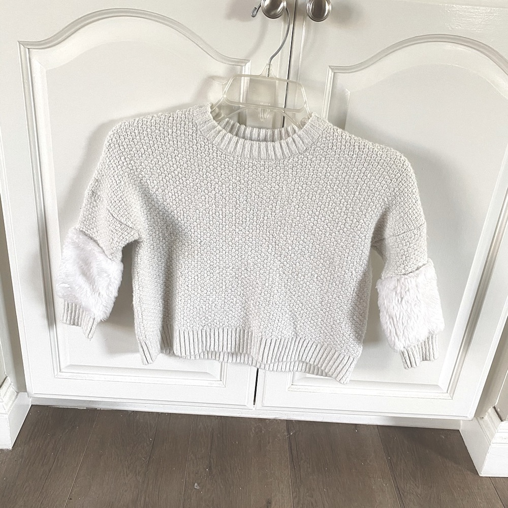 Girls Cat & Jack White Sweater